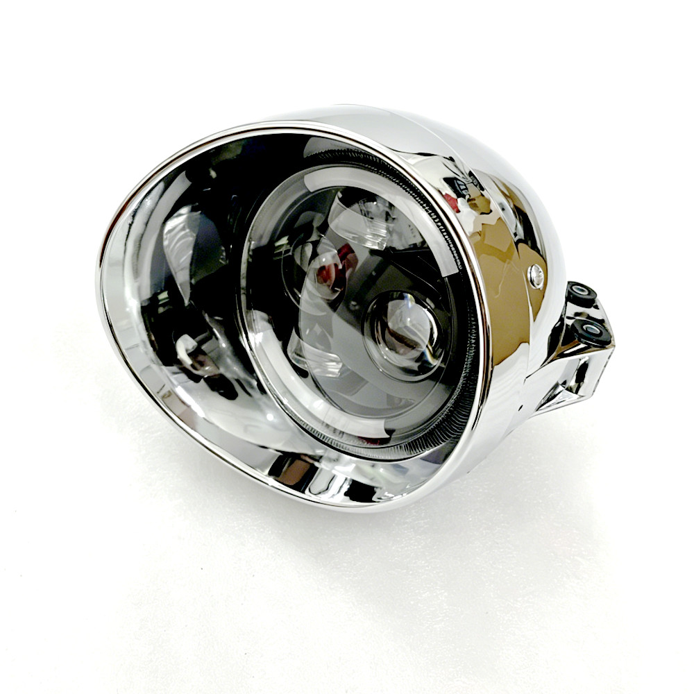 Universal Motorcycle Led Headlight Projector - Universal Retro 12V Motorcycle 5.75' LED
