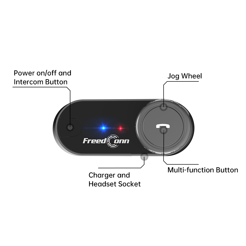 Motorcycle Helmets - FreedConn T-COM V6 Motorcycle Helmet Bluetooth