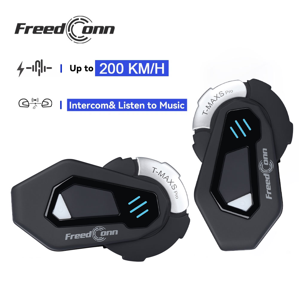 Universal Motorcycle Helmet Intercom Headset - FreedConn T MAX S PRO Motorcycle