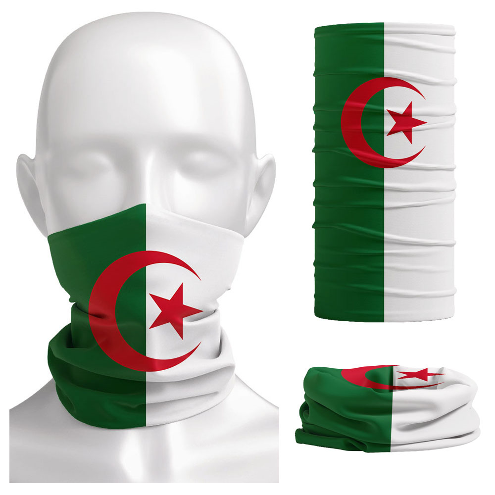 Riding Gear - Algeria Flag Printed Bandana Headwear Riding