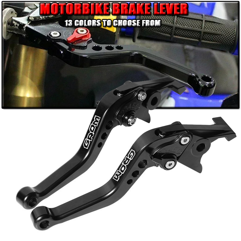Cnc Aluminum Adjustable Brake Clutch Levers - For GROM MSX 125 MSX125 2014-2017