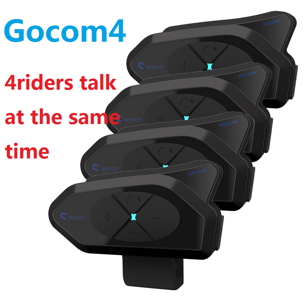 Universal Motorcycle Helmet Intercom Headset - GOCOM4 Motorcycle Bluetooth Intercom Helmet Communicator