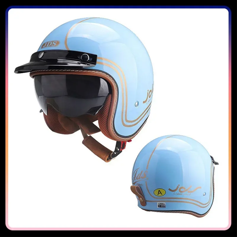 Men Women Open Face Motorcycle - Vintage Open Face Retro Helmet review and price