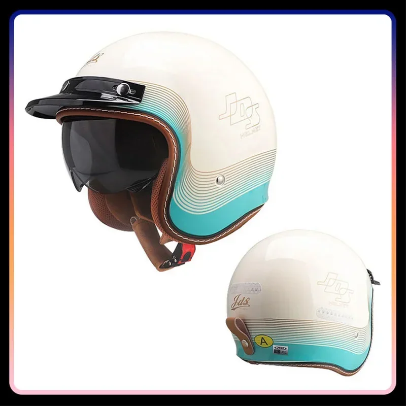 Men Women Open Face Motorcycle - Vintage Open Face Retro Helmet review and price