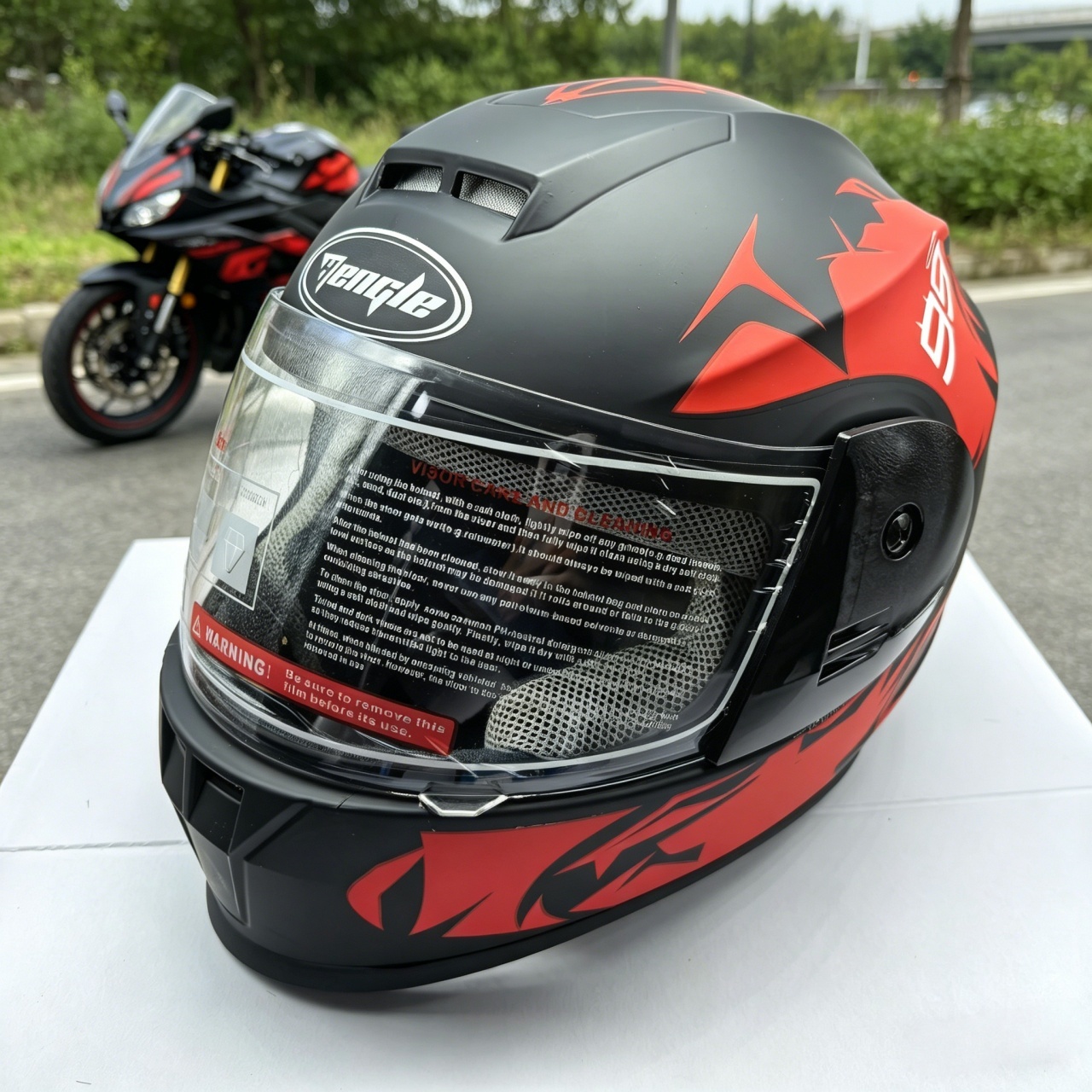 Full Face Motorcycle Helmet Du - Dual Visor Motorcycle Racing Helmet review and price