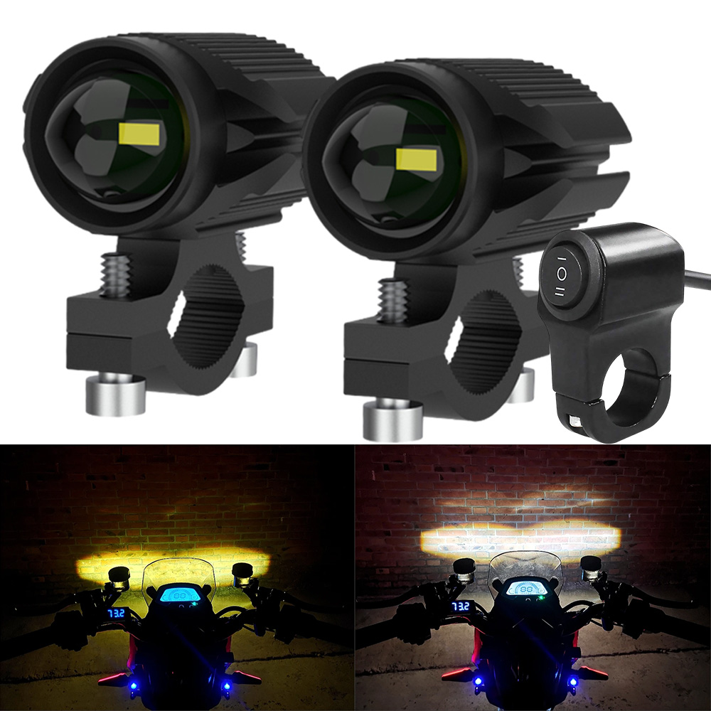 Additional Led Headlights For  - Universal Motorcycle Led Headlight Projector review and price