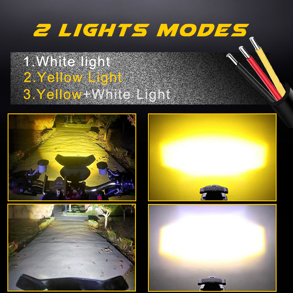Additional Led Headlights For  - Universal Motorcycle Led Headlight Projector review and price