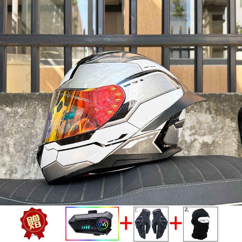 ORZ Motorcycle Bluetooth Helme - Full Face Motorcycle Helmet With Bluetooth review and price
