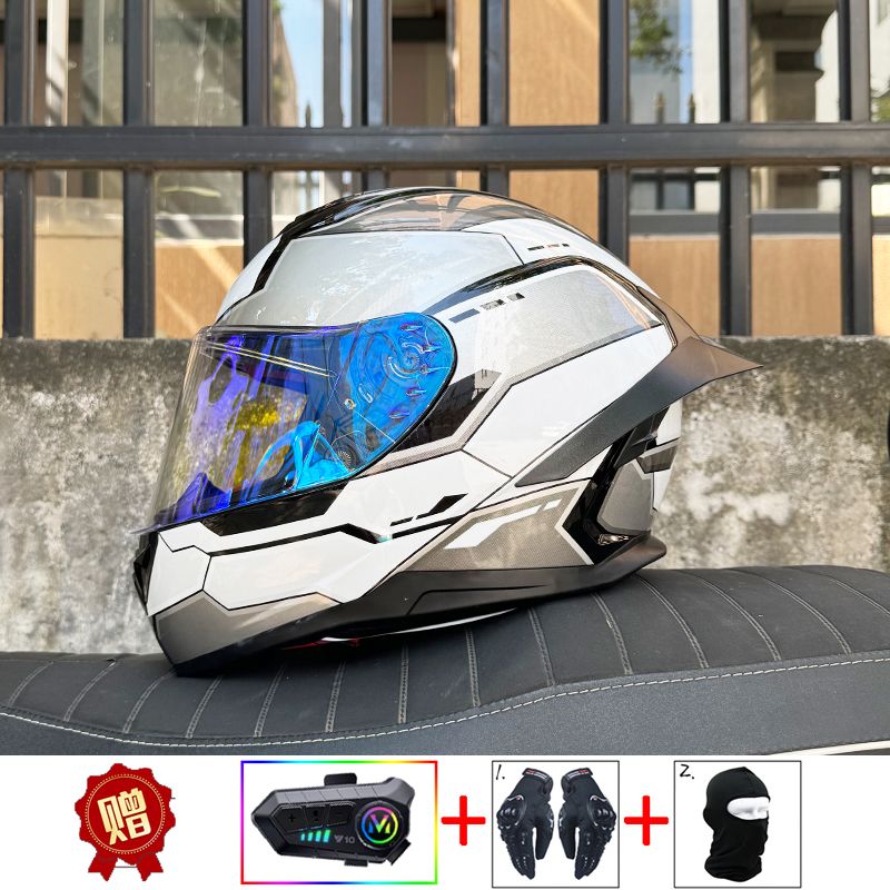 ORZ Motorcycle Bluetooth Helme - Full Face Motorcycle Helmet With Bluetooth review and price