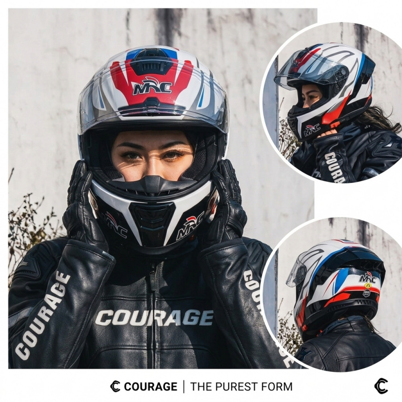 2026 MRC Full Face Motorcycle  - Dual Visor Motorcycle Racing Helmet review and price