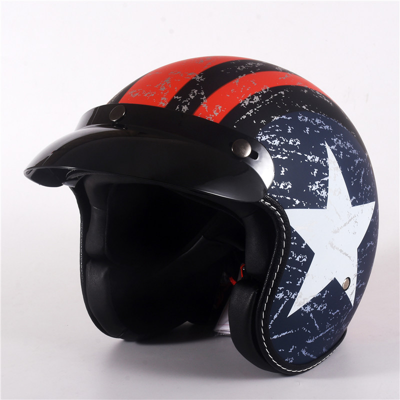 Half Face Vintage Motorcycle H - Vintage Open Face Retro Helmet review and price