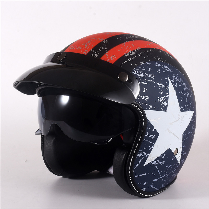 Half Face Vintage Motorcycle H - Vintage Open Face Retro Helmet review and price