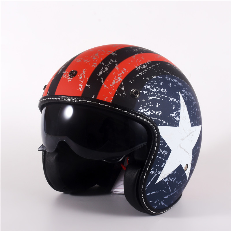 Half Face Vintage Motorcycle H - Vintage Open Face Retro Helmet review and price