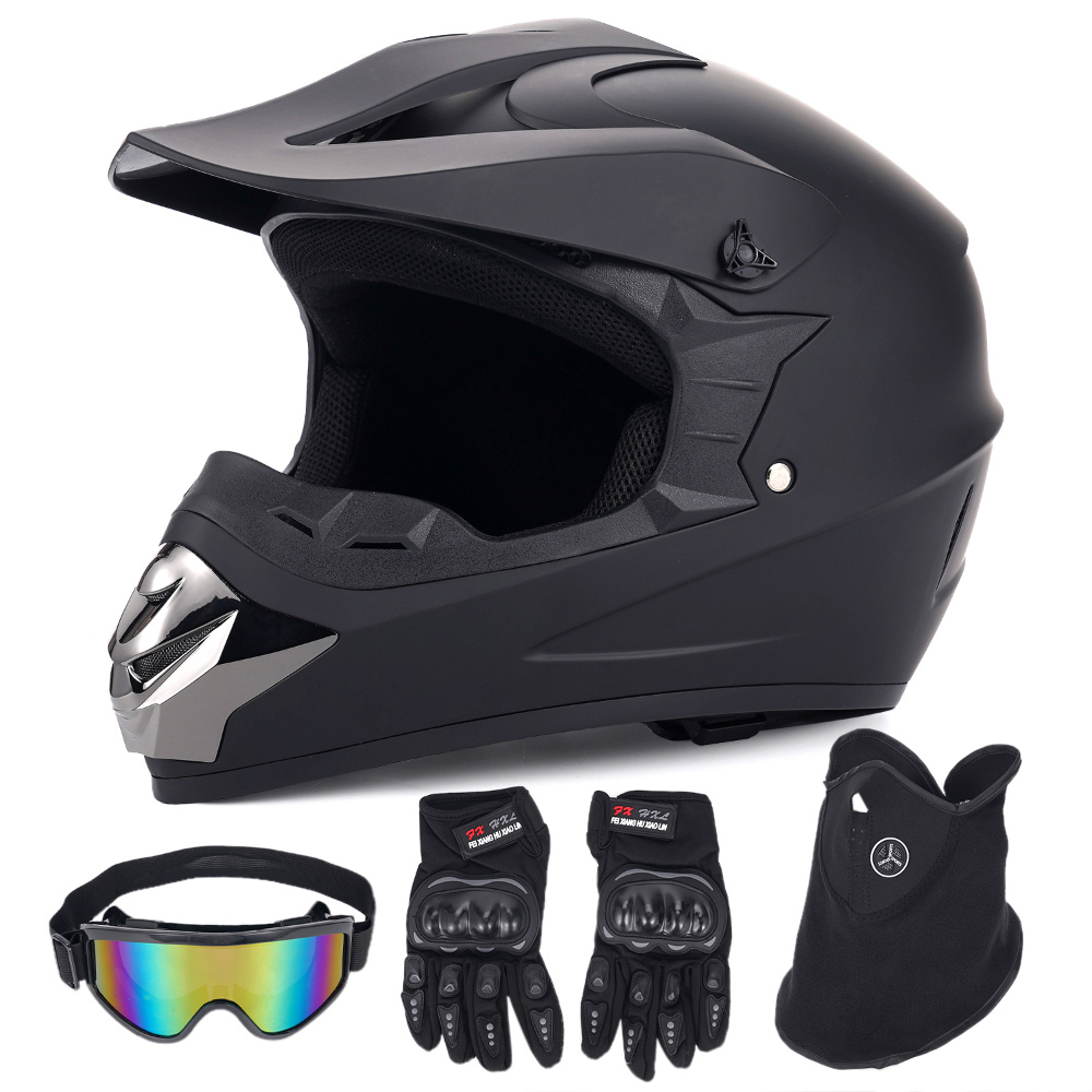 Off‑Road Motorcycle Helmet Fou - Off Road Motocross Helmet Goggles Set review and price