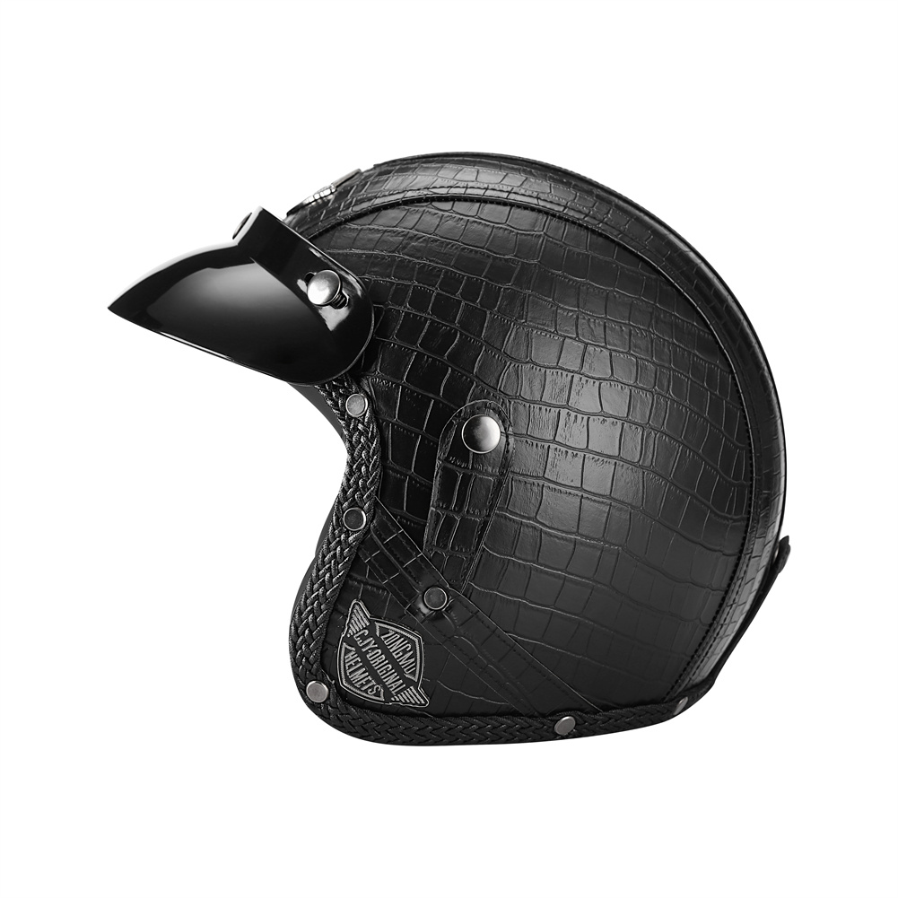 DOT 3/4 Open Face Motorcycle R - Vintage Open Face Retro Helmet review and price