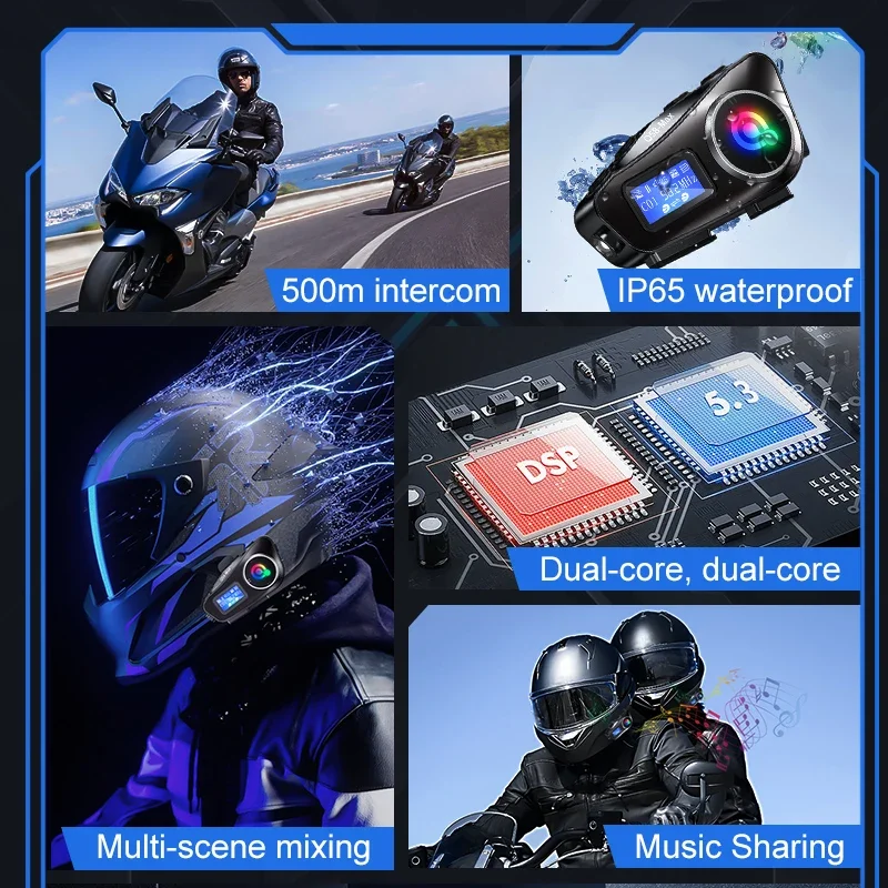 Large Screen Display Helmet In - Universal Motorcycle Helmet Intercom Headset review and price