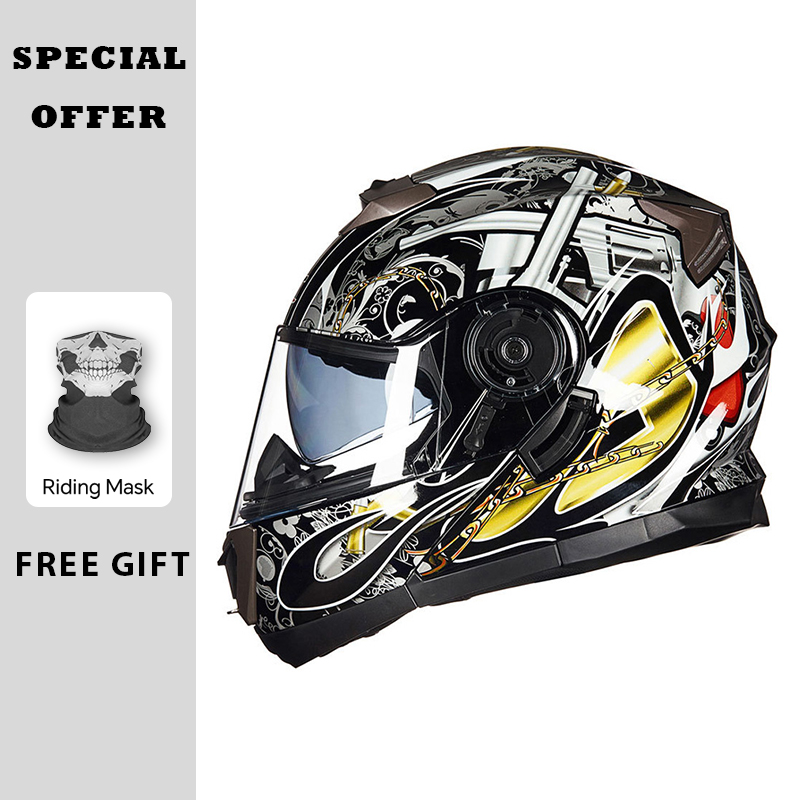 Motorcycle Helmets Modular Fli - Modular Flip Up Motorcycle Helmet Dot Approved review and price