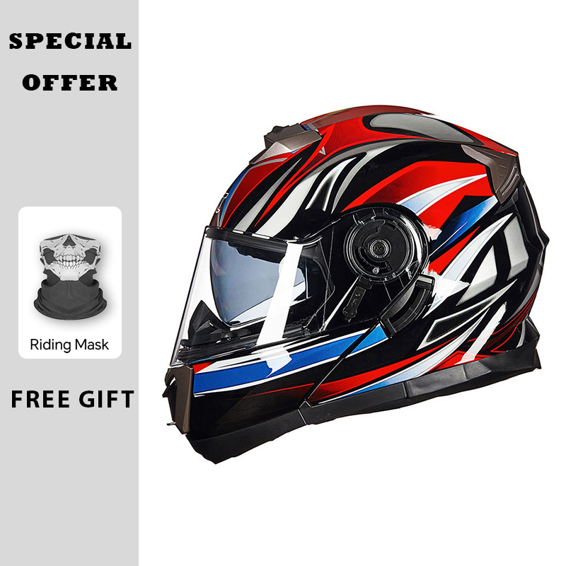 Motorcycle Helmets Modular Fli - Modular Flip Up Motorcycle Helmet Dot Approved review and price
