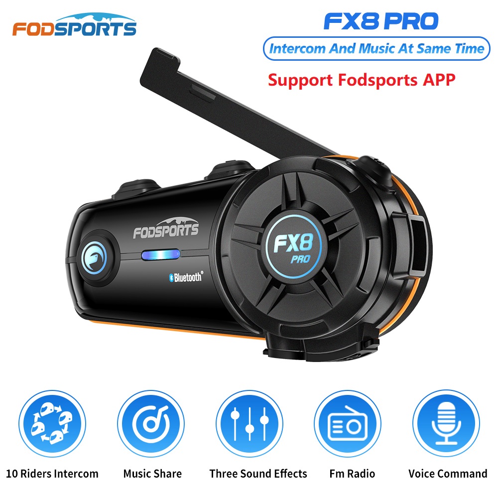 Fodsports FX8 Pro Motorcycle I - Universal Motorcycle Helmet Intercom Headset review and price