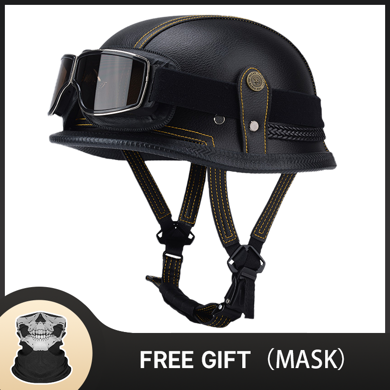 German Half Vintage Helmet Cla - Vintage Open Face Retro Helmet review and price
