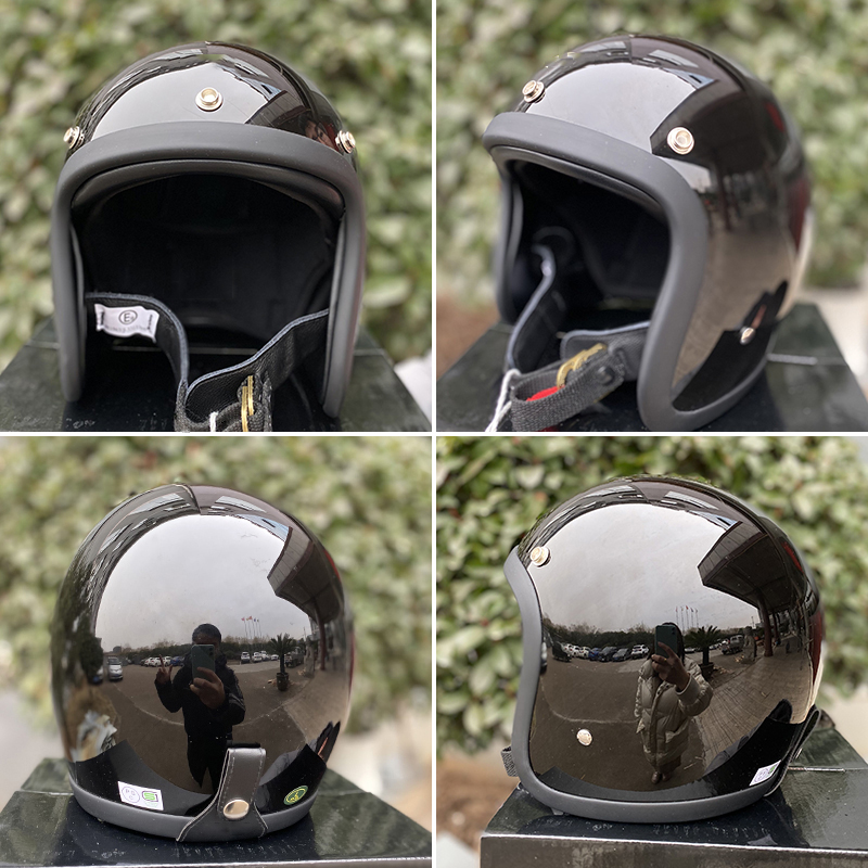TT&COCASCOS Motorcycle Helmet  - Vintage Open Face Retro Helmet review and price