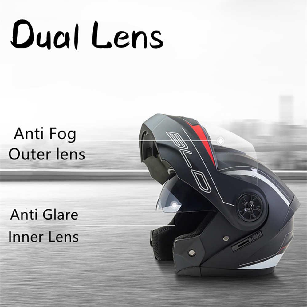 Modular Double Lens Motorcycle - Modular Flip Up Motorcycle Helmet Dot Approved review and price