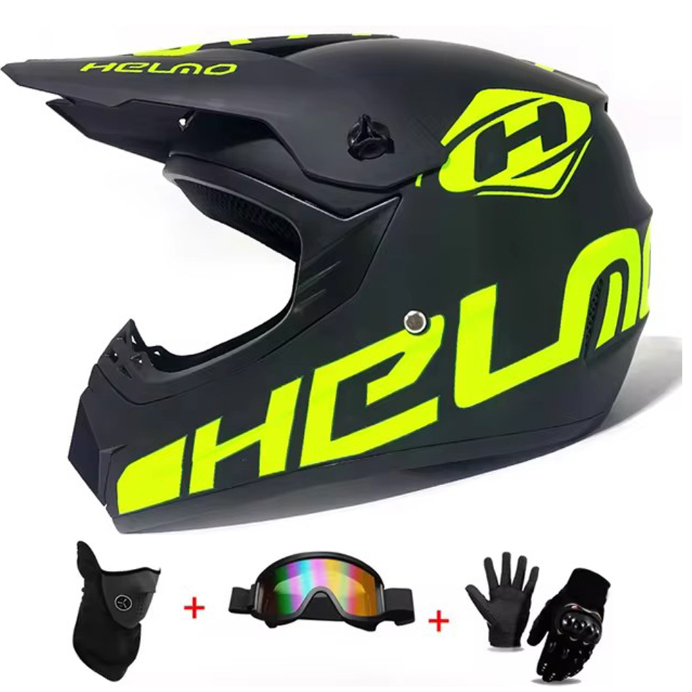 Motocross and Off-Road Helmet  - Off Road Motocross Helmet Goggles Set review and price