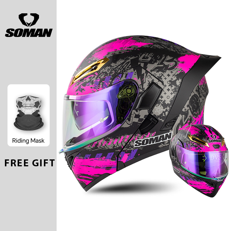 Unisex DOT Approved Dual Visor - Modular Flip Up Motorcycle Helmet Dot Approved review and price