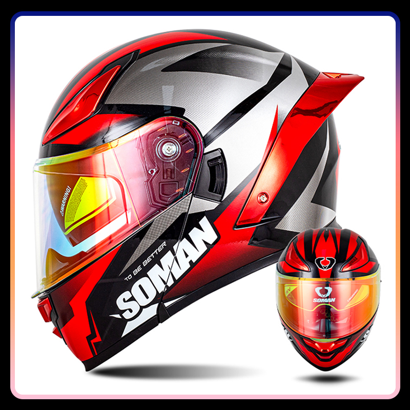 Men's Motorcycle Helmet Dual L - Modular Flip Up Motorcycle Helmet Dot Approved review and price