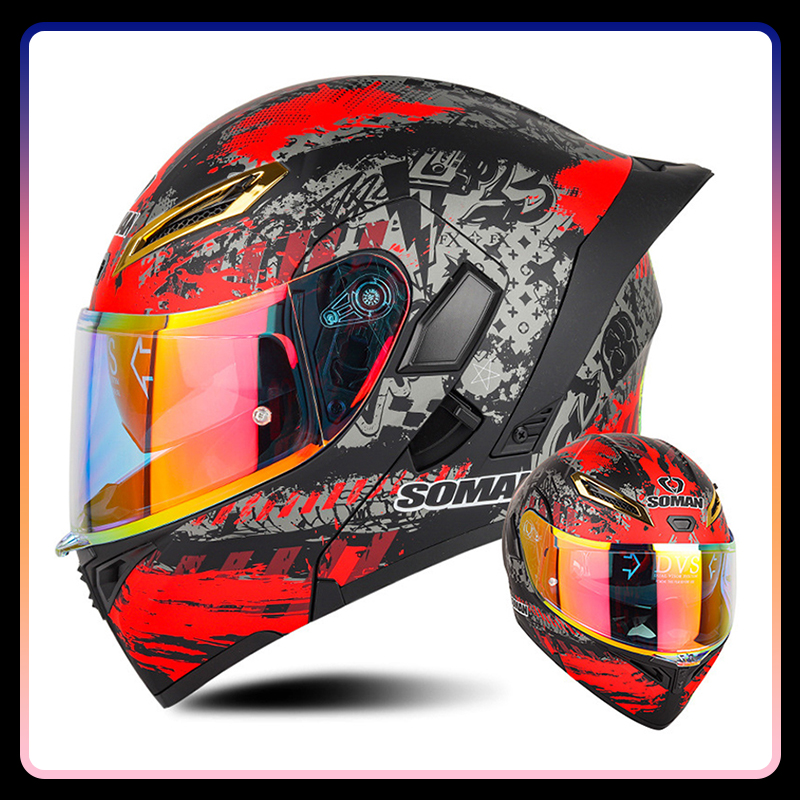 Men Women Motorcycle Helmets F - Modular Flip Up Motorcycle Helmet Dot Approved review and price
