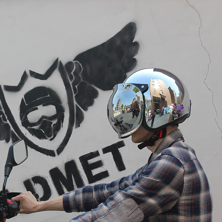 Open Face Motorcycle Helmet Vi - Vintage Open Face Retro Helmet review and price