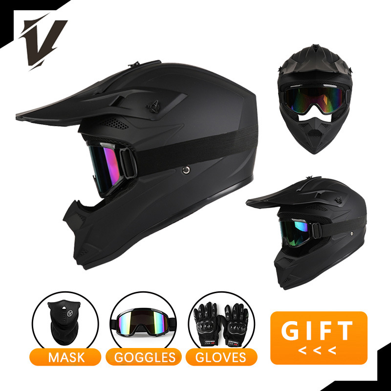 Off Road Motorcycle Helmet Set - Off Road Motocross Helmet Goggles Set review and price