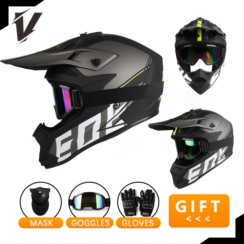 Off Road Motorcycle Helmet Set - Off Road Motocross Helmet Goggles Set review and price