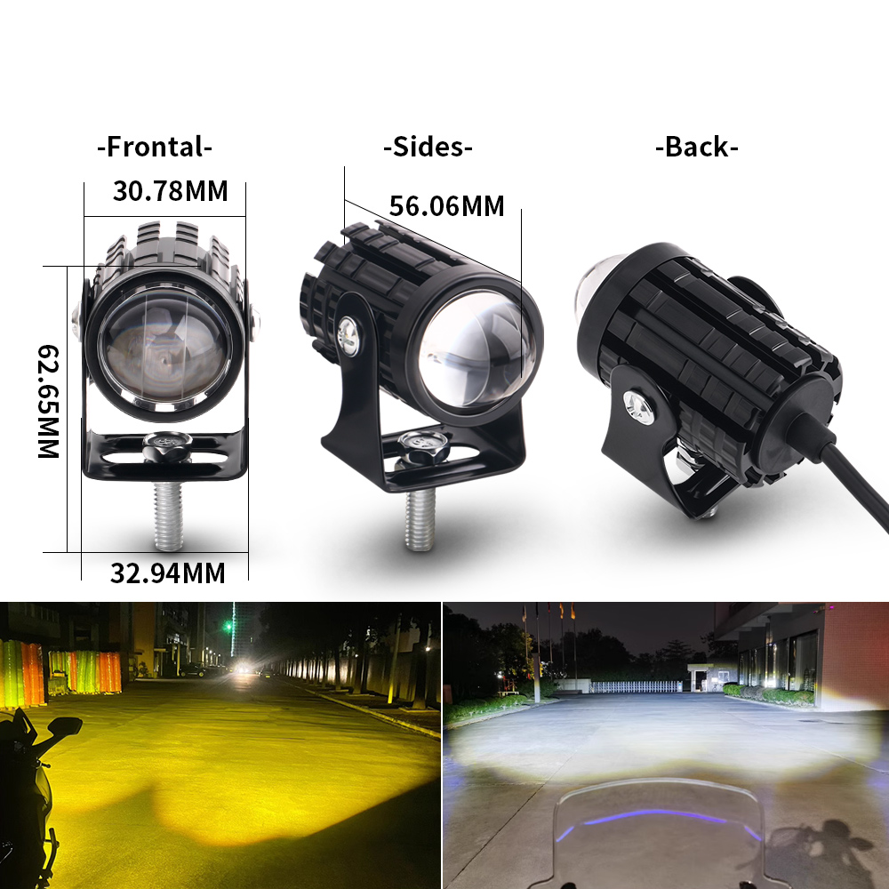 2PCS Universal Motorcycle LED  - Universal Motorcycle Led Headlight Projector review and price