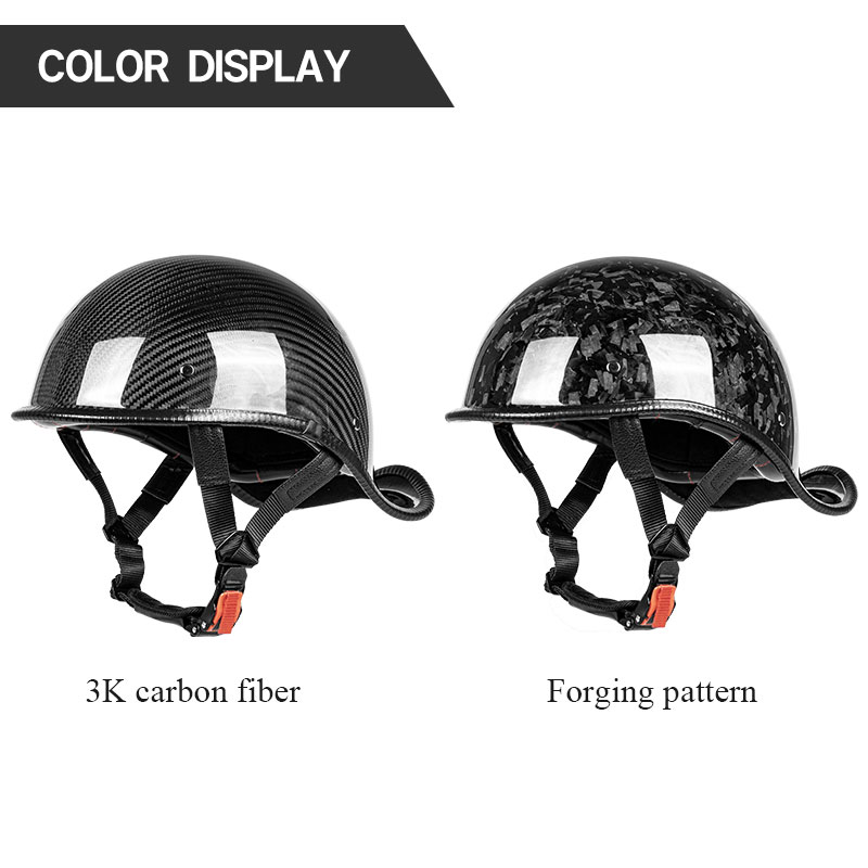 Premium Carbon Fiber Open Face - Carbon Fiber Lightweight Motorcycle Helmet review and price