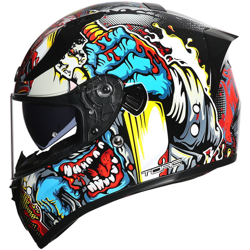FOR TORC T18 Motorcycle Helmet - Modular Flip Up Motorcycle Helmet Dot Approved review and price