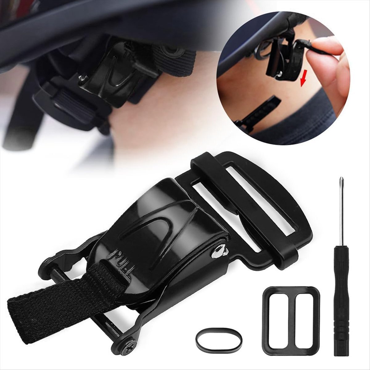 Compatible Helmet Quick Releas - Quick Release Buckle Motorcycle Helmet review and price