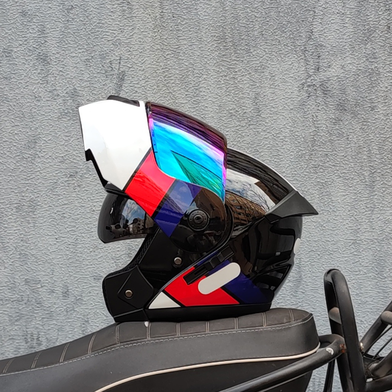 ORZ Latest DOT Approved Safety - Dual Visor Motorcycle Racing Helmet review and price