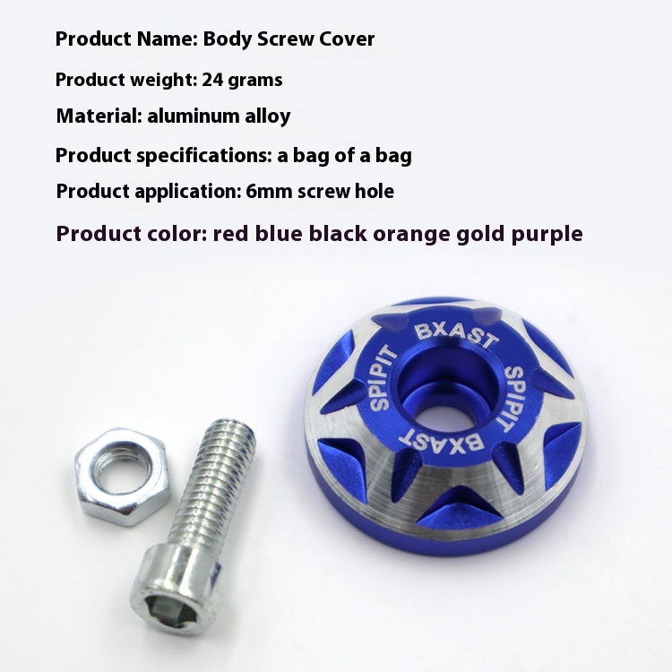 Universal CNC 6MM Decorative A - Scooter Parts review and price