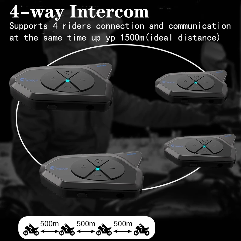 GOCOM4 Motorcycle Bluetooth In - Universal Motorcycle Helmet Intercom Headset review and price