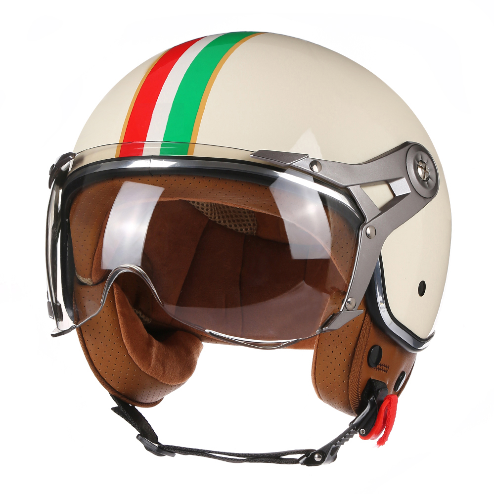 DOT Open Face 3/4 Motorcycle R - Vintage Open Face Retro Helmet review and price