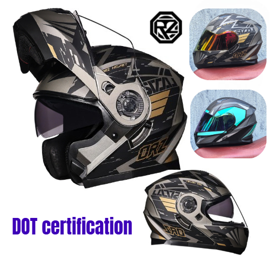 Orz Full Face Dual Visor Motor - Dual Visor Motorcycle Racing Helmet review and price