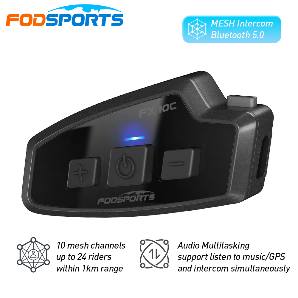 Fodsports FX 10C Motorcycle Me - Universal Motorcycle Helmet Intercom Headset review and price