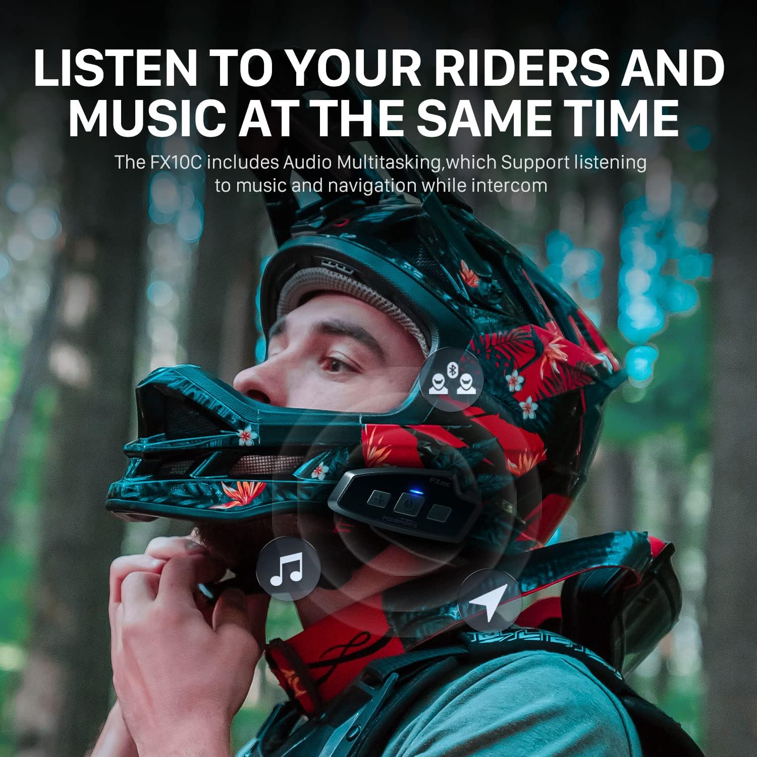 Fodsports FX 10C Motorcycle Me - Universal Motorcycle Helmet Intercom Headset review and price