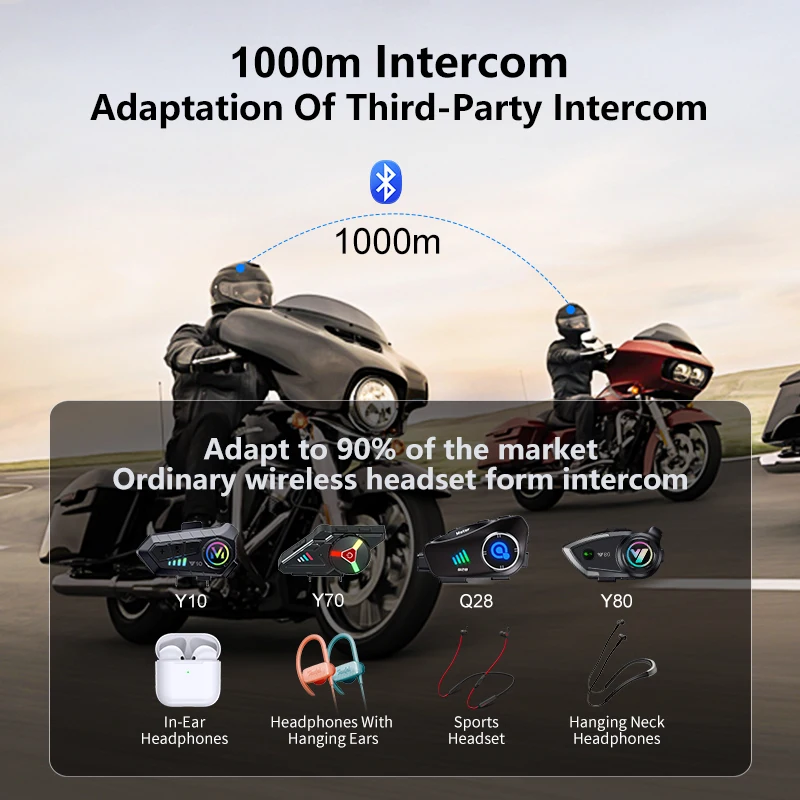 The New Q28-2X Motorcycle Helm - Universal Motorcycle Helmet Intercom Headset review and price