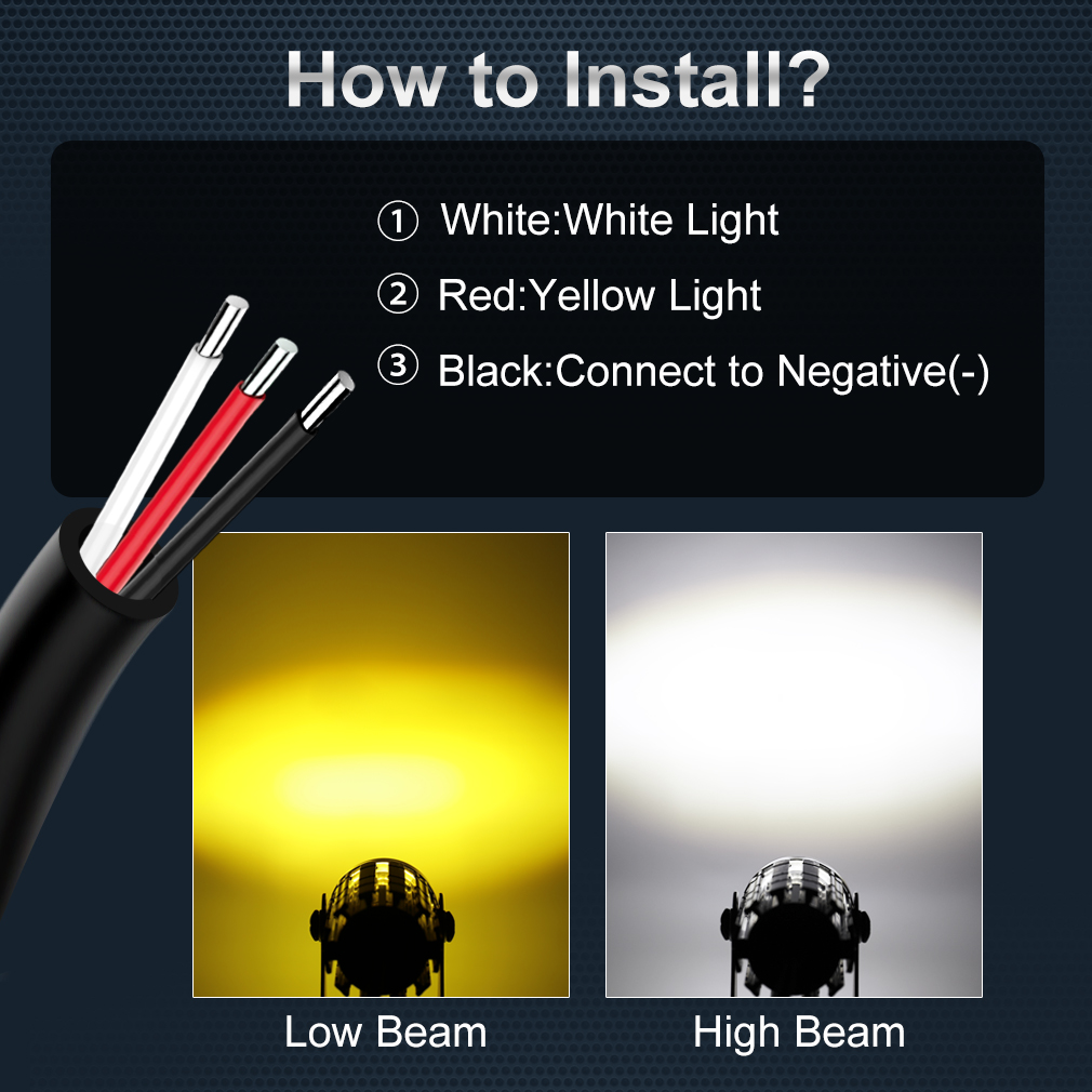 Universal Motorcycle LED Headl - Universal Motorcycle Led Headlight Projector review and price