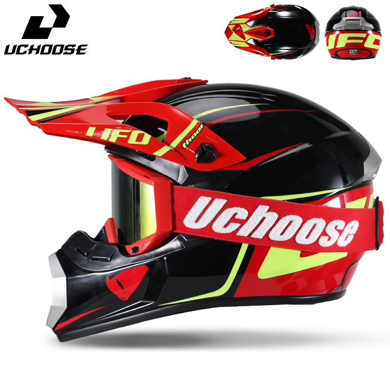 Uchoose Motocross Helmet Set   - Off Road Motocross Helmet Goggles Set review and price